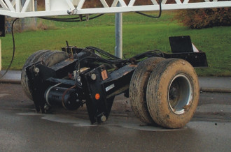 Kran Transportachsen Potain 