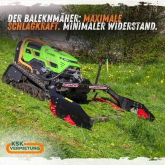 MDB LV400 Pro X Funkraupe mit Doppelmesser Frontmähwerk 