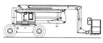 Gelenk-Teleskop-Arbeitsbühnen 21 m Hybrid 4 WD Freiberg Sachsen