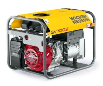 Stromaggregat 7,1 KVA Wacker Neuson Generator GV 7003A 7 kW Amberg