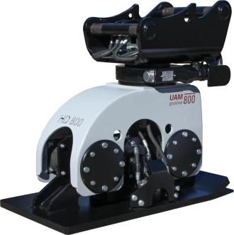 Anbauverdichter UAM HD 800 mit Schnellwechsler OilQuick OQ 65 