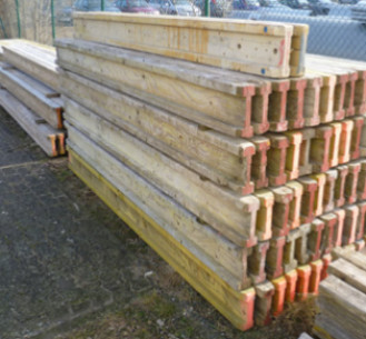 Holzträger H 20 Längen von 1,0 m - 3.9 m 