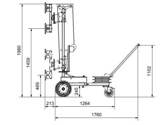 Glaslifter 1-Mann Montagegerät 250 kg - LM