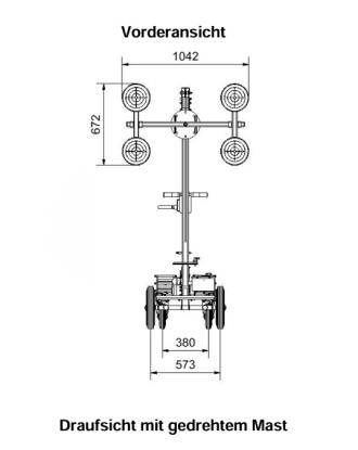Glaslifter 1-Mann Montagegerät 250 kg - LM