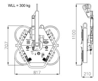 Vakuumheber-Glassauger - GS-600
