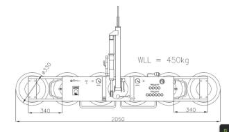Vakuumheber-Glassauger - GS-450