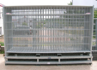 Bauzaun 3,50 x 2,00 m mit Kunststofffüßen Homburg