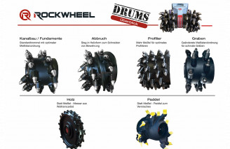 Bagger Anbaufräse Rockwheel D15