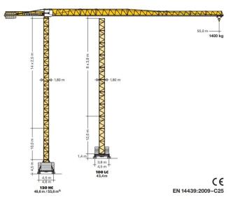 Turmdrehkran Liebherr 110 EC-B 6 FR.tronic 