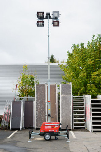 Lichtmast Lichtgiraffe Gerken  Leverkusen