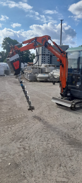 Erdbohrer hydraulisch Bagger Black Splitter