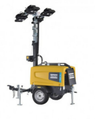 Lichtmast Anhänger Atlas-Copco H5+ Hamm