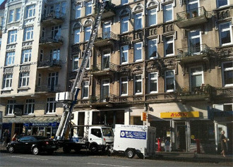 Möbellift / Schräglift / Dachdeckerlift, bis: 400 Kg / 30,5m I immer inkl. 1 Bediener durch uns gestellt