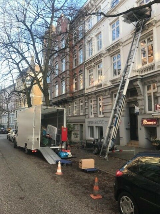 Möbellift / Schräglift / Dachdeckerlift, bis: 400 Kg / 30,5m I immer inkl. 1 Bediener durch uns gestellt