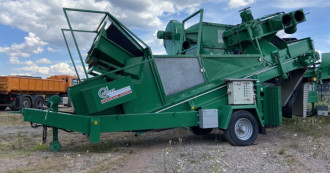 Separator powietrza Hurrikan do oddzielania lekkich materiałów od części foliowych