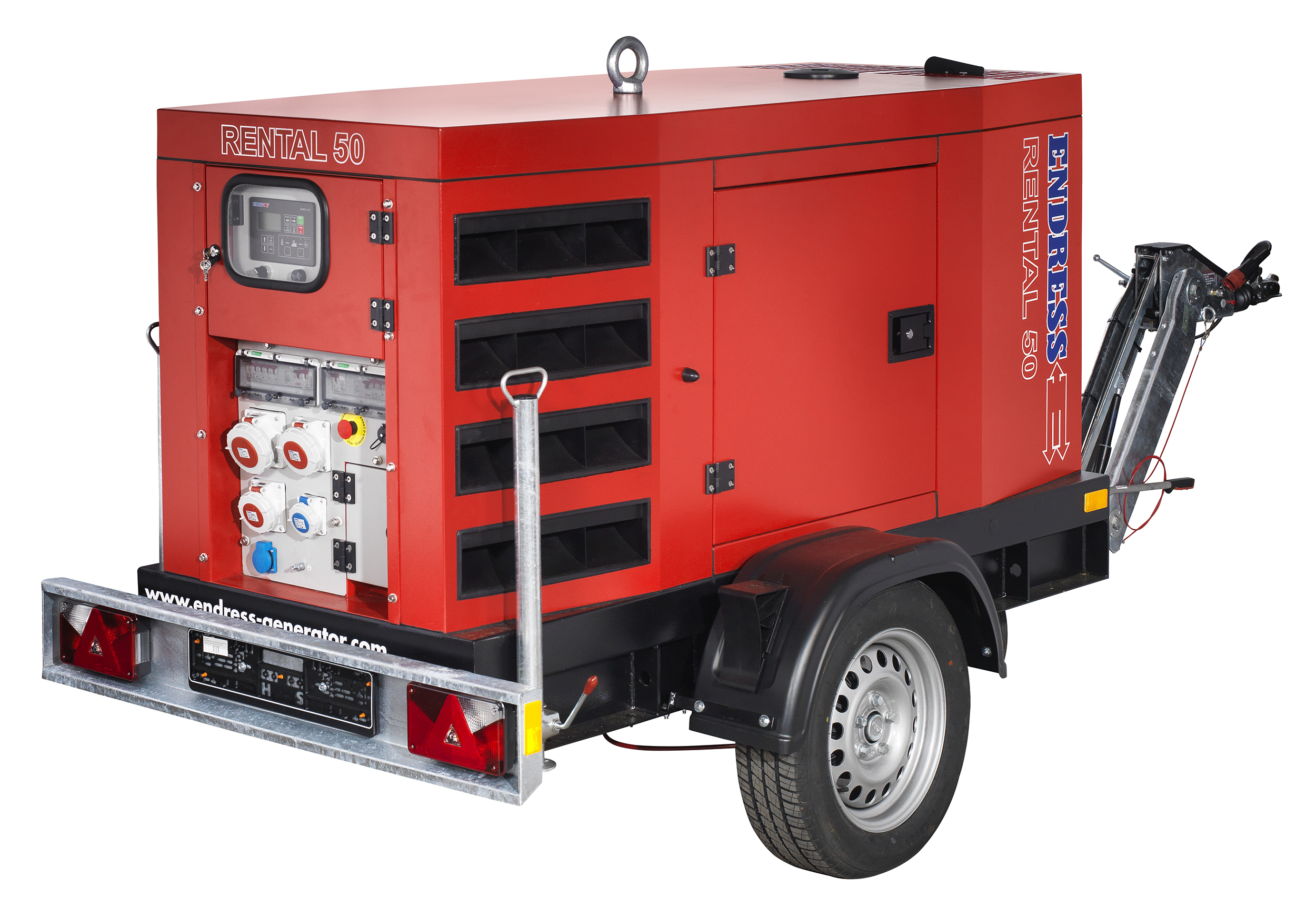 Stromaggregat Anhänger 43 KVA ENDRESS ESE 50 YW/RS - Diesel - 36,8 KW mieten