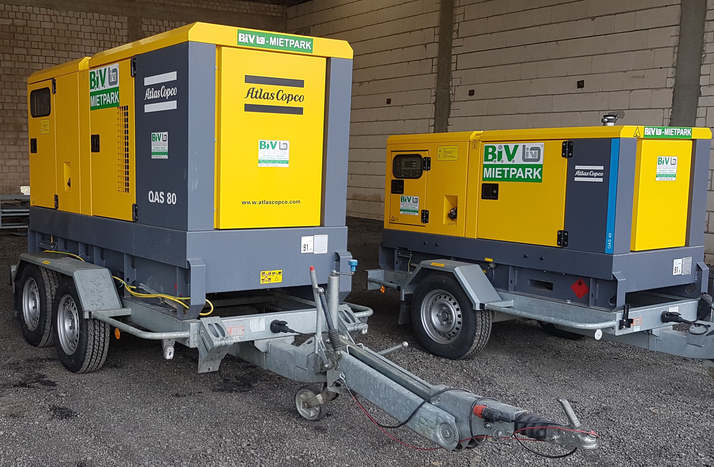 Atlas Copco QAS 80 Stromerzeuger mieten