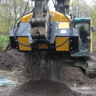 Schaufelseparator MB-HDS314 für Lader, Bagger und Baggerlader