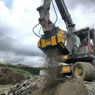 Schaufelseparator MB-HDS314 für Lader, Bagger und Baggerlader Tübingen