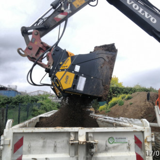 Schaufelseparator MB-HDS314 für Lader, Bagger und Baggerlader
