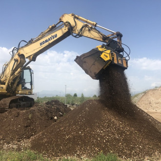Schaufelseparator MB-HDS320 für Bagger, Baggerlader und Lader