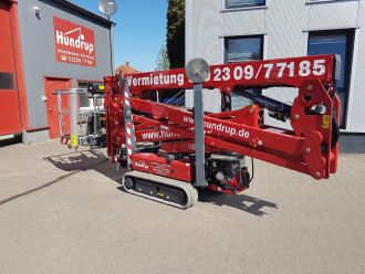 Platforma robocza na gumowym podwoziu gąsienicowym Lightlift 20.10, wysokość robocza 20,15 m 