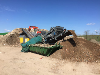 Prallmühle Rubble Master RM1000GO! mit Nachsieb