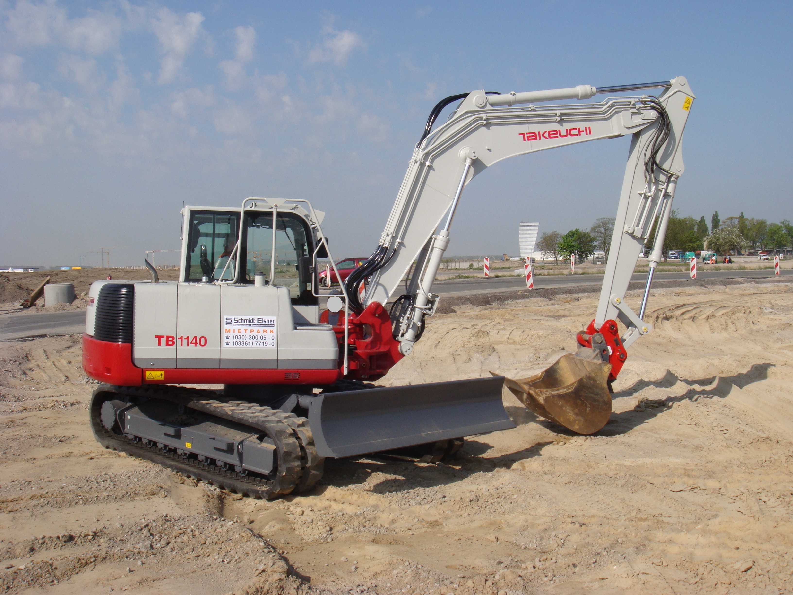 Kompaktbagger Takeuchi TB 1140 mit DPF mieten