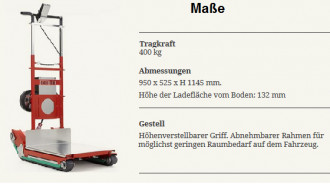 Treppensteiger | elektrische Sackkarre 420kg | Treppenraupe