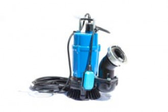 Tauchpumpe230V, max 310l/min, 80mm, B AnschlußSchwimmerschalter, incl. 10m Schlauch 