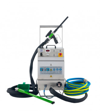 Trockeneisstrahlgerät IC110E Plus mit 5m³ Diesel Schraubenkompressor 