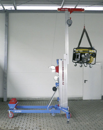 Materiallift mit Handkurbel 