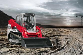 Deltalader Takeuchi TL 12 V2 mit Lasersteuerung Dessau