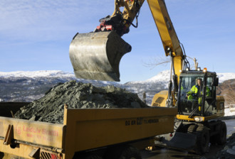 Mobilbagger Caterpillar M313D Freiberg Sachsen