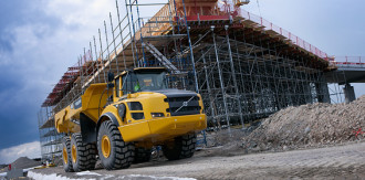 Dumper knickgelenkt Volvo A35F Baden-Baden