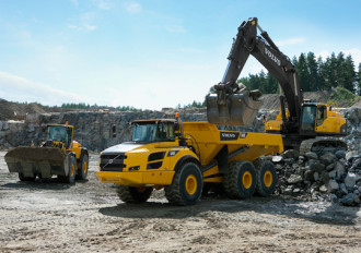 Dumper knickgelenkt Volvo A30F Pforzheim