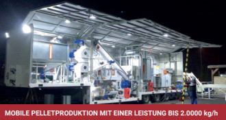 Mobile Pelletpresse Pelletline Sägespänen und zerkleinerten Holzabfällen 