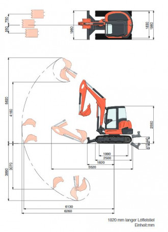 Minibagger Kubota KX 057-4 