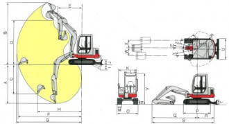 Minibagger Takeuchi TB 235 Hybrid E/D