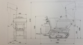 Raupendumper Messersi TCH-R0800D/BT