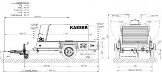 Kompressor Anhänger Kaeser M170-10N