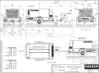 Baukompressor mieten Kaeser M080-7N
