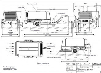 Kompressor Anhänger Kaeser M100-7N
