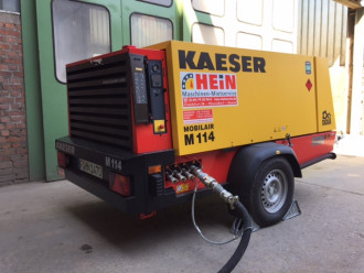 Kompressor mieten Anhänger Kaeser M114-10N Bad Homburg