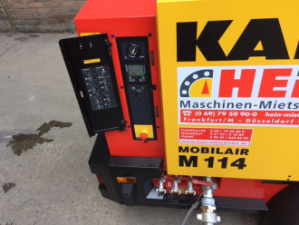 Kompressor mieten Anhänger Kaeser M114-10N
