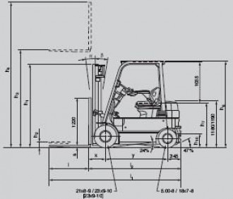 Toyota Diesel Gabelstapler 7FDF20 Kabine