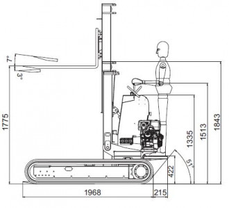 Raupenstapler Hinowa TP1600 SN