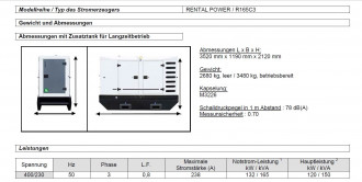 Stromerzeuger SDMO R165C3 Stromaggregat