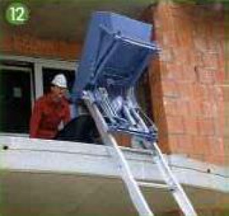 Bauaufzug Akku Leiterlift GEDA Lift 250 