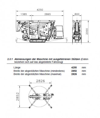 Raupenarbeitsbühne Hebebühne CTE CS 170